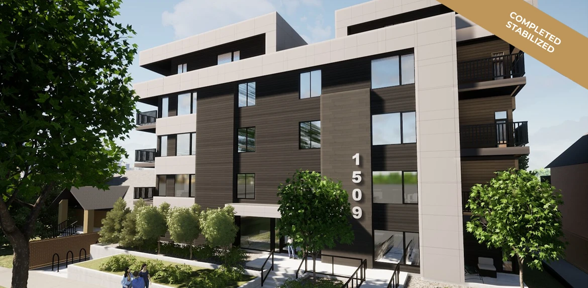The Cunningham rental apartments in Sunalta, Calgary, completed and stabilized