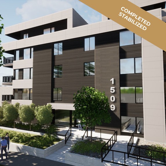 The Cunningham rental apartments in Sunalta, Calgary, completed and stabilized