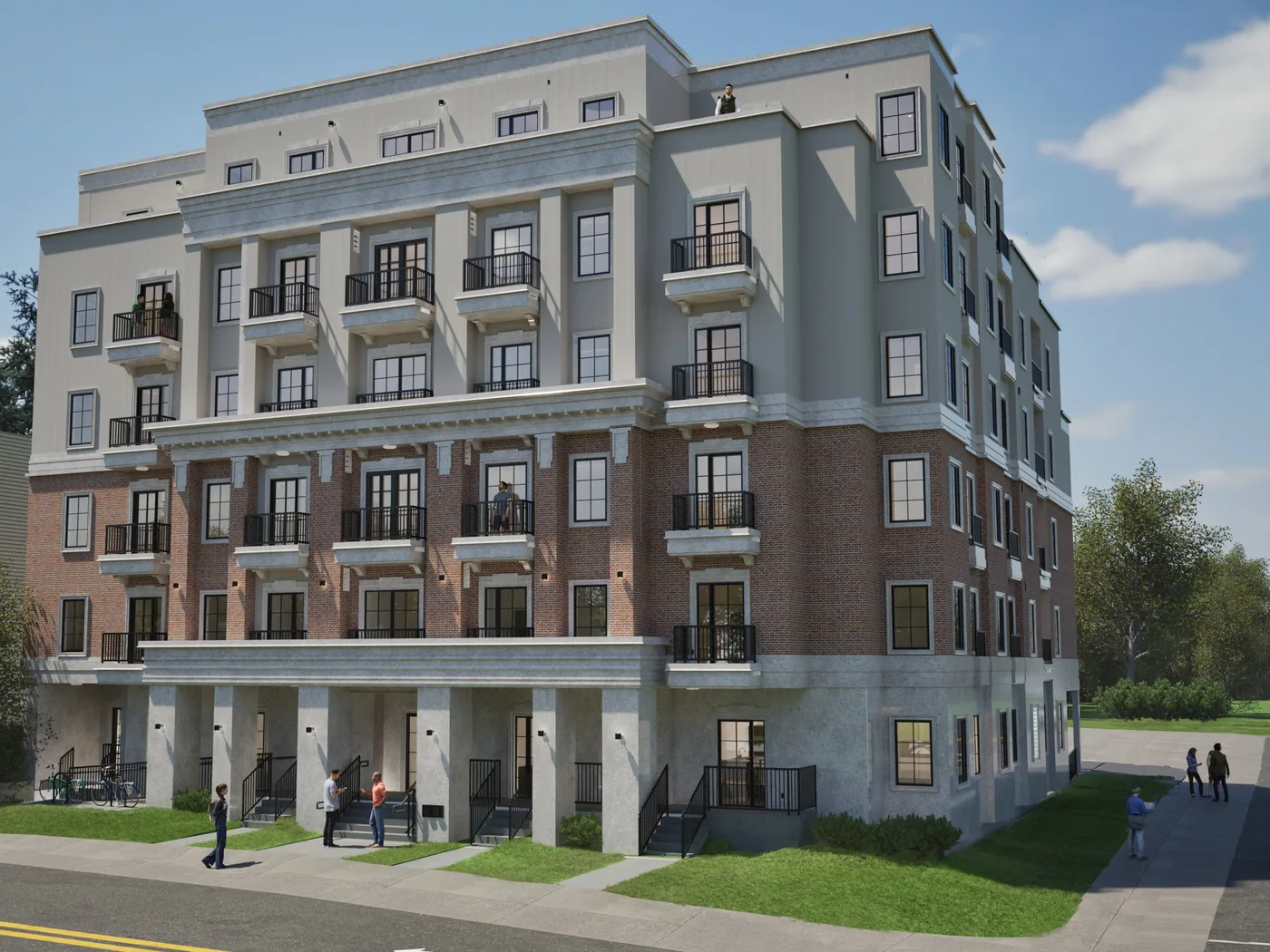 Sorella rendering, front elevation