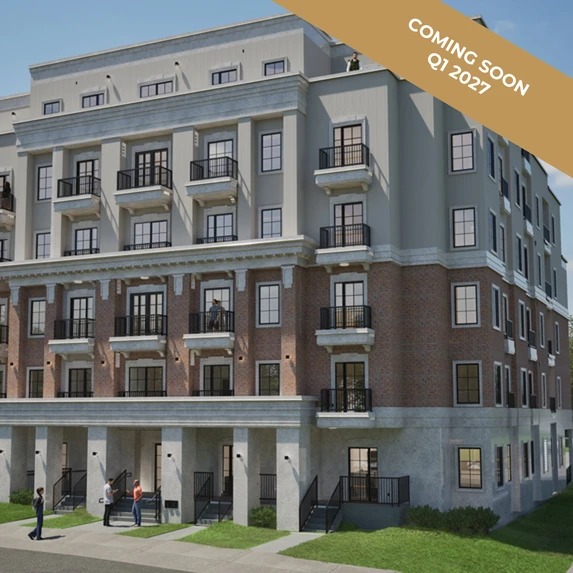Sorella residential building rendering by Brava Development Corp., coming soon Q1 2027